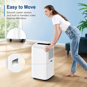 Climatiseur mobile 12000 BTU <span class=keywords><strong>1</strong></span> tonne, économie d'énergie A+, 220V 50Hz, refroidissement et chauffage, convient pour la maison, le bureau et les petites boutiques. - Product Image 3