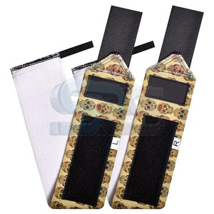 Muñequeras de levantamiento de pesas de compresión más vendidas con correa elástica para entrenamiento accesorios de gimnasio soporte de Fitness personalizado - Product Image 4