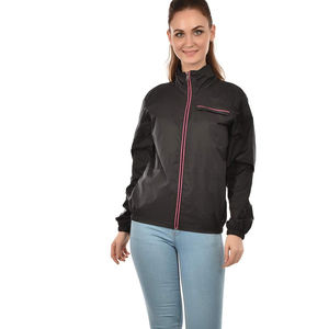 2025 coupe-vent Top vente coupe-vent vestes pour femmes couleur noire coupe-vent fermeture éclair coupe-vent femmes vestes - Product Image 5