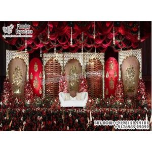 Bodas judías, arcos y pantallas de Metal para decoración de escenario, fondos de Metal de boda más bonitos, nuevo diseño de arco, marcos de fondo de Metal - Product Image 1