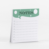 Blocs-notes adhésifs personnalisés pour bureau, conception à déchirure facile, couverture imprimée en couleur, blocs-notes épais pour prise de notes, fabrication en usine