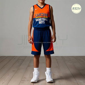 Short de basket-ball personnalisé pour les adolescents et les enfants en vêtements de basket-ball en maille de qualité supérieure pour les adolescents, acheter en gros ensembles d'uniformes de basket-ball - Product Image 1
