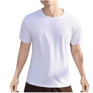 100% cotton heavy <b>t</b>-<b>shirt</b> summer solid color 230 g men's <b>white</b> casual all-match <b>round</b> <b>neck</b> fall shoulder short sleeve - Product Image 4