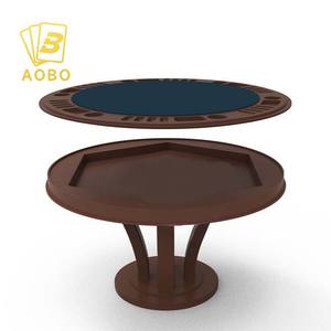 <span class=keywords><strong>Table</strong></span> <span class=keywords><strong>de</strong></span> <span class=keywords><strong>poker</strong></span> Texas Hold'Em personnalisée avec couverture <span class=keywords><strong>convertible</strong></span> <span class=keywords><strong>Table</strong></span> <span class=keywords><strong>de</strong></span> <span class=keywords><strong>poker</strong></span> ronde multifonctionnelle pour casino - Product Image 2