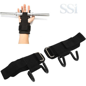 Crochets de levage de force industrielle pour soulevés de terre, supports de poignet pour musculation, équipement d'entraînement de gym - Product Image 1