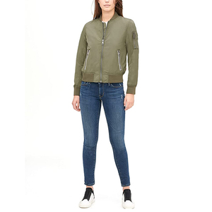 Suministro directo de fábrica, chaqueta de temporada de invierno personalizable profesional para mujer, forro de algodón de tela satinada, soporte transpirable sólido - Product Image 5