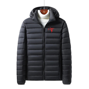 Chaqueta acolchada lisa con forro de nailon, chaqueta acolchada de temporada de invierno personalizada para hombre - Product Image 6