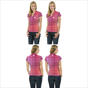 Polo elegante de algodón para mujer con tapeta de botones y cómodo Polo moderno de ajuste moderno para mujer - Product Image 6