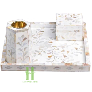 Coffret cadeau islamique pour la décoration intérieure Porte-bakhoors incrusté de nacre de luxe pour les vacances de l'Aïd Ramadan Design et emballage personnalisés - Product Image 6