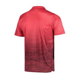 Hombres Impreso Diseño personalizado Polos Sublimación 100% Poliéster Golf Wear Manga corta Camisa de cuello de secado rápido - Product Image 4