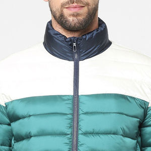 Vente en gros 2025 veste pour hommes en coton surdimensionné personnalisée vêtements d'extérieur à col montant coupe-vent bouffant uni avec services OEM - Product Image 6