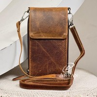 2025 nouveauté mode personnalisé à la mode sac à main petit cuir véritable haute qualité sac à main bandoulière téléphone portable sac pour unisexe