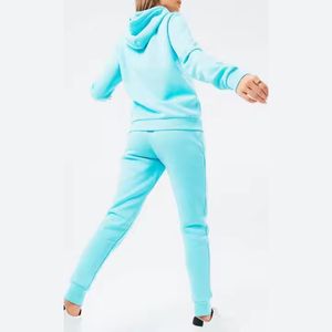 Conjunto Deportivo Informal de Alta Calidad para Mujer, de Poliéster/Algodón, Estampado, Ajustado, con Sudadera con Capucha y Pantalones Deportivos - Product Image 2