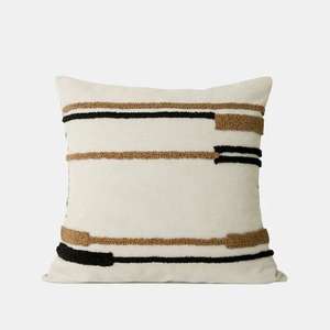 Designer <b>Tufted</b> Boho <b>Cushion</b> Cover By Indian Textiles H/L Handwoven Decorative Throw Pillow Luxury Boho Pillow By ITHL - Product Image 2