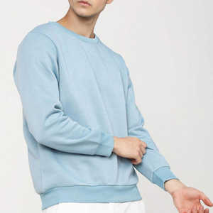 Wholesale Blank Cotton Unisex <b>Fleece</b> <b>Sweatshirt</b> Custom logo Crewneck Men Casual <b>Sweatshirts</b> - Product Image 1