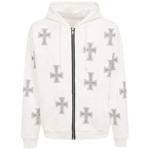 เสื้อมีฮู้ดปักลายสไตล์วินเทจซักกรดเสื้อมีฮู้ดผ้าคอตตอนออร์แกนิก100% ความเป็นกรดสินค้าขายดี2025 - Product Image 1