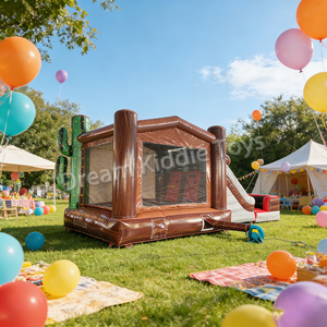 Château gonflable commercial robuste avec toboggan pour location événementielle - Product Image 2