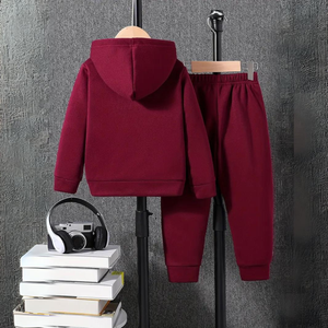 Survêtements décontractés d'hiver pour hommes avec logo personnalisé tissu polaire de haute qualité ensembles teints en couleur disponible directement à l'usine OEM ODM Design - Product Image 2