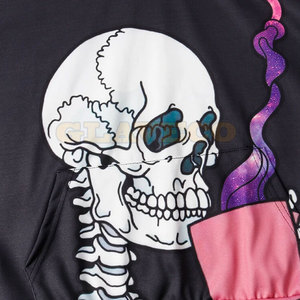 Sudaderas con capucha de sublimación mezcladas de algodón de diseño único para hombre de talla grande de secado rápido estilo informal patrón sólido para cuello con capucha de invierno - Product Image 5