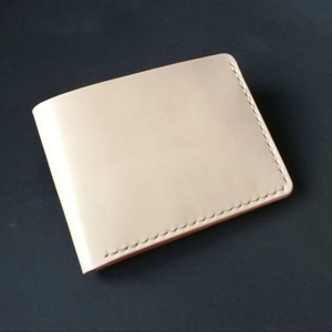 Elegante billetera delgada de cuero Bi Fold RFID Bloqueo Monedero de cuero genuino para hombres Vintage hecho a mano - Product Image 1