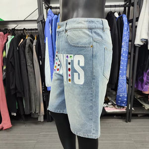 2025 Vintage Summer Custom Design Embroidered Logo Street Style Denim Washed <b>Shorts</b> Street Wear Jean <b>Baggy</b> <b>Shorts</b> Best <b>Shorts</b> - Product Image 4