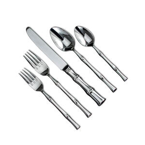 Juego de cubiertos negros de Navidad modernos, 5 uds., tenedor para ensalada, servicio, boda, restaurante, cubiertos, juego de cubiertos de acero inoxidable para fiesta - Product Image 2