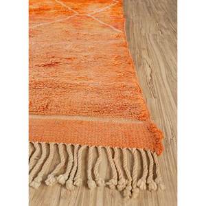 Alfombras de Lana Anudadas a Mano con Diseño Geométrico Nuray, 9x12, Rectangulares, para Sala de Estar, Dormitorio, Pasillo, Esquema de Color Naranja Rojo-Pae-4626 - Product Image 4