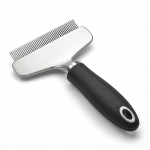Peigne démêlant en acier inoxydable à dents larges pour animaux de compagnie (chats et chiens) - Product Image 1