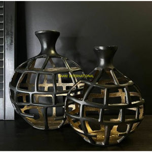 Ensemble de vases de luxe en métal martelé doré Pots de fleurs décoratifs faits à la main moderne bureau à domicile hôtel Table pièce maîtresse cadeau de mariage - Product Image 2