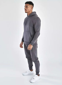 Vente en gros OEM survêtement de gym pour hommes ensemble de survêtements en coton noir fabrication de survêtements de jogging pour hommes - Product Image 6