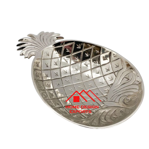 Plato de mesa decorativo con acabado dorado superventas plato de hoja decorativa de manzana antiguo - Product Image 4