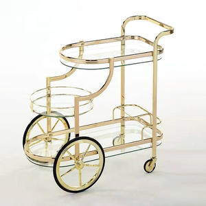 SF-349-03-BR-CLG Metal 3 Tier Tea <b>Trolley</b> - Product Image 6