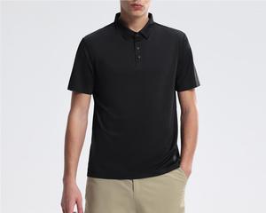 Polos simples en gros pour hommes avec design personnalisé, coupe ample légère, respirant, vêtements de course pour l'exercice quotidien - Product Image 1