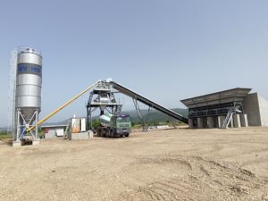 Constmach 160 M3/h High Capacity <b>Wet</b> Mix Batching Machine European Components <b>Fixed</b> Type Concrete Mixing Factory Core Motor Pump - Product Image 2