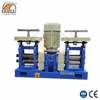 Laminoir de table double tête robuste en acier inoxydable pour la fabrication de bijoux, marque Eagle, pour fils et feuilles d'or/argent, 230V