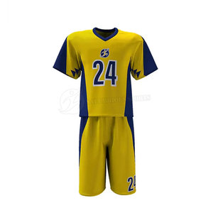Vêtements de sport imprimés de haute qualité en gros pour équipes de lacrosse, logo personnalisé, 100 % polyester, séchage rapide et respirant pour adultes - Product Image 2
