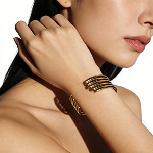 Bracelet jonc vintage en acier inoxydable, unisexe, poli, bijou de poignet pour anniversaire, couleur or ou argent - Product Image 6