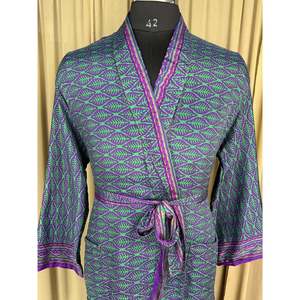 Silky Soft Men's Kimono <b>Robe</b> Elegant Vintage House Dress Belt Timeless Comfy for Lounge <b>Beach</b> Wear Sustainable Classic Gift Idea - Product Image 2
