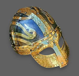 Casque d'armure métallique de fabricant fiable pour les jeux de rôle avec un savoir-faire détaillé et un fort impact visuel - Product Image 4