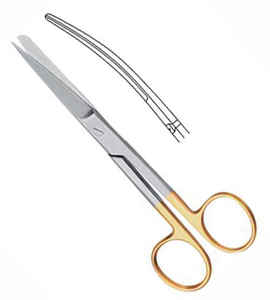 กรรไกรทางการแพทย์กรรไกรยกกระชับใบหน้าแบบโค้งทำจากสเตนเลสเกรดใช้ในการผ่าตัด - Product Image 3