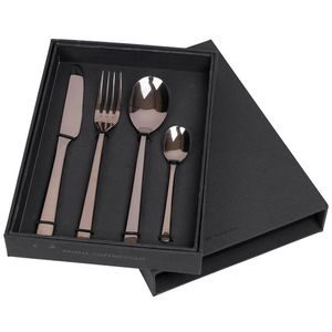 Juego de Cubiertos de Lujo para Boda de 4 Piezas, Cuchillos, Tenedores y Cucharas de Acero Inoxidable 304 con Caja de Regalo - Product Image 4