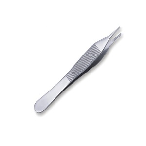 Pinzas Manuales Desechables Adson de 12 cm con Punta Serrada, Juego de Instrumentos Quirúrgicos de Un Solo Uso - Product Image 3