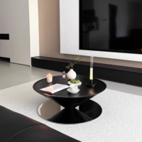 Table basse ronde flottante en acier inoxydable de style simple et créatif UFO pour salon, bar, café