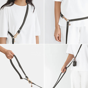 Laisse pour <span class=keywords><strong>chien</strong></span> mains libres en alliage multifonctionnelle imperméable personnalisée de luxe classique solide avec clip en métal couleur or - Product Image 2