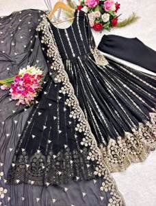 Designer Party Wear Nayra Top-Pent Dupatta avec broderie lourde - Product Image 4