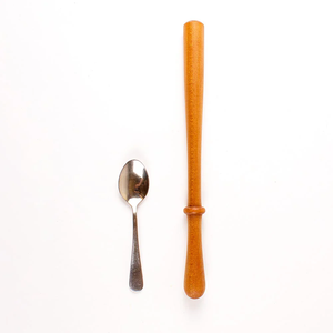 Agitador de gachas de madera Spurtle Herramientas profesionales para hornear de madera natural Agitador de gachas Spurtle Logotipo personalizado aceptado - Product Image 1