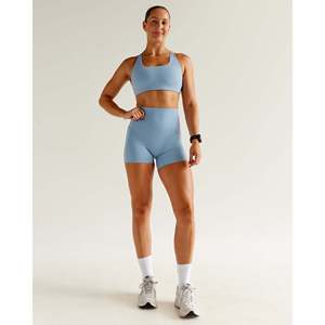 Elixir Pantalones Cortos de Cintura Ultra Alta para Mujer con 4 Bolsillos - Glacier Lake - Product Image 2