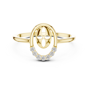 18K Customized Name <b>Initial</b> <b>Ring</b> in Silver or Gold - Product Image 5