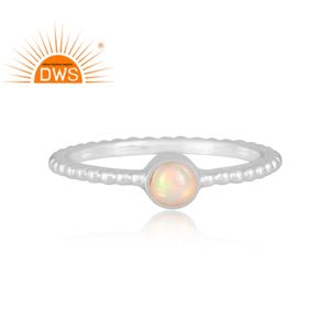 New Arrival Sterling <b>Silver</b> Natural Ethiopian <b>Opal</b> Gemstone Statement <b>Ring</b> Custom Jewelry Manufacturer - Product Image 2