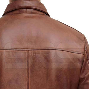 Chaqueta de cuero de alta calidad Logotipo personalizado Chaqueta de invierno Ropa de moda Chaqueta de cuero para hombres - Product Image 6